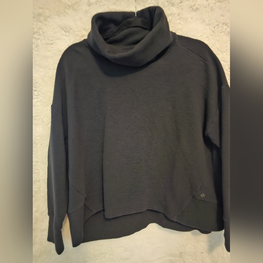 Women's Black Turtleneck Sweater